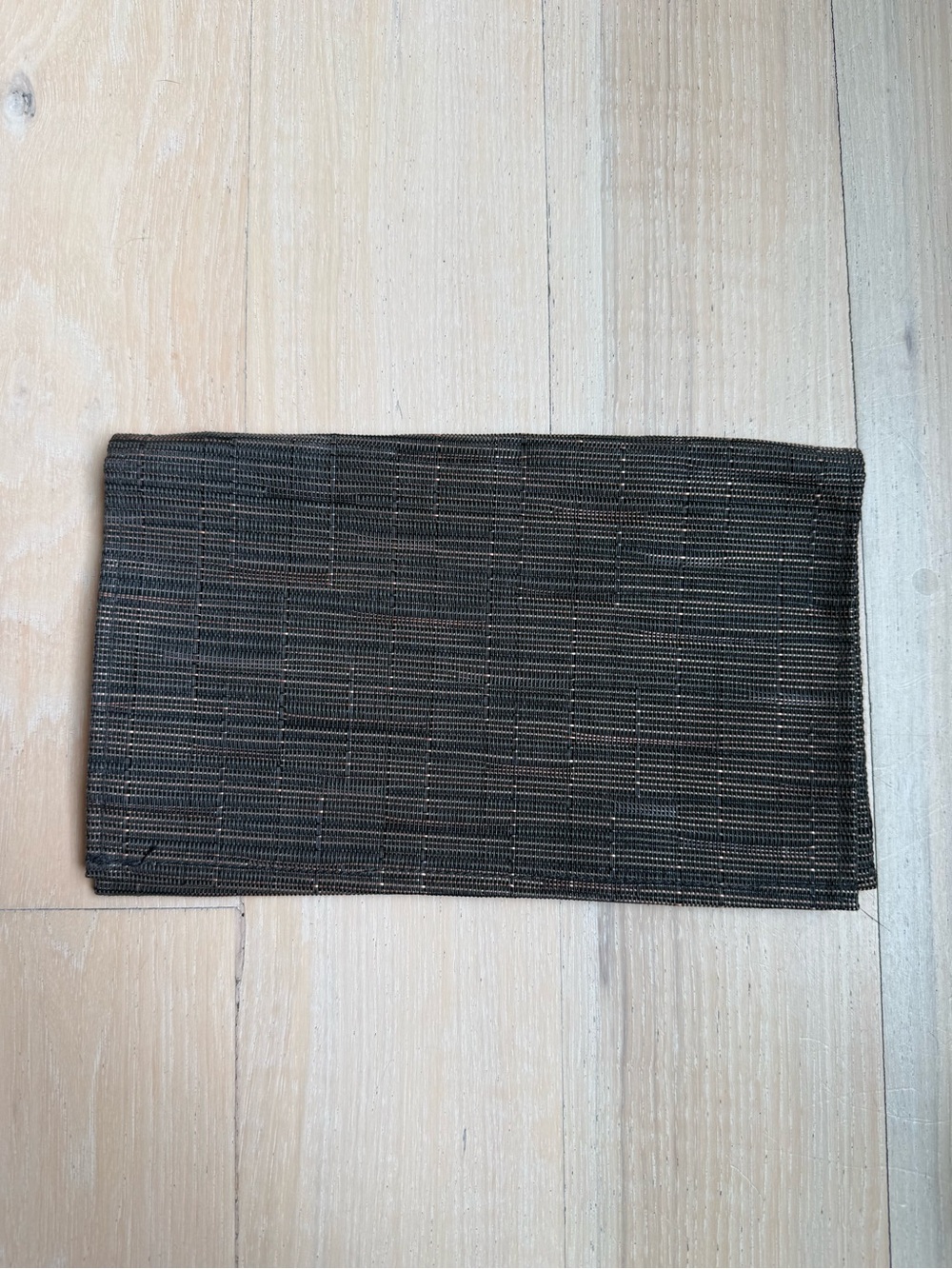 Chilewich woven evening bag clutch.